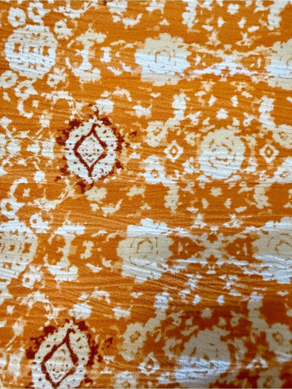Signature by Sangria Orange Printed Maxi Dress - Picture 3 of 3